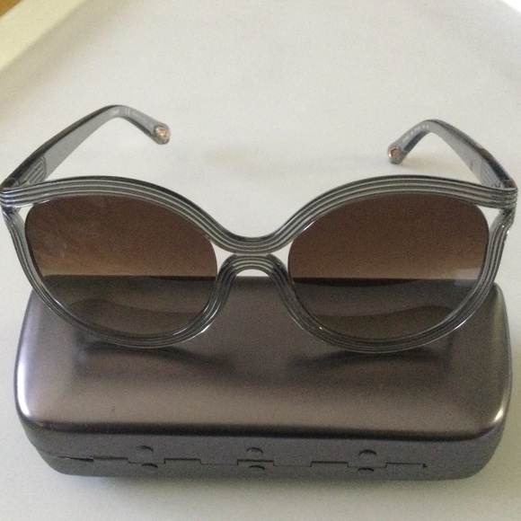CHLOE WOMENS CUTOUT SUNGLASSES GREY NWOT main image 15